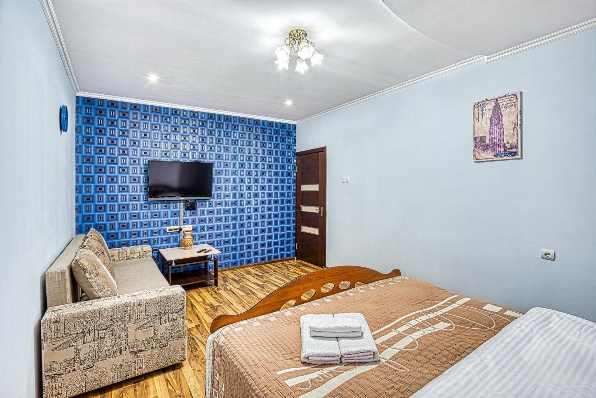 Apartment Near The President'S Park. Orbita-2 Almaty Bagian luar foto